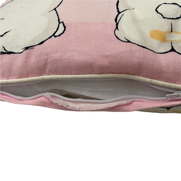 Mashi Maro Baby Pink Rectangular Pillow Preowned - Picture 5 of 7
